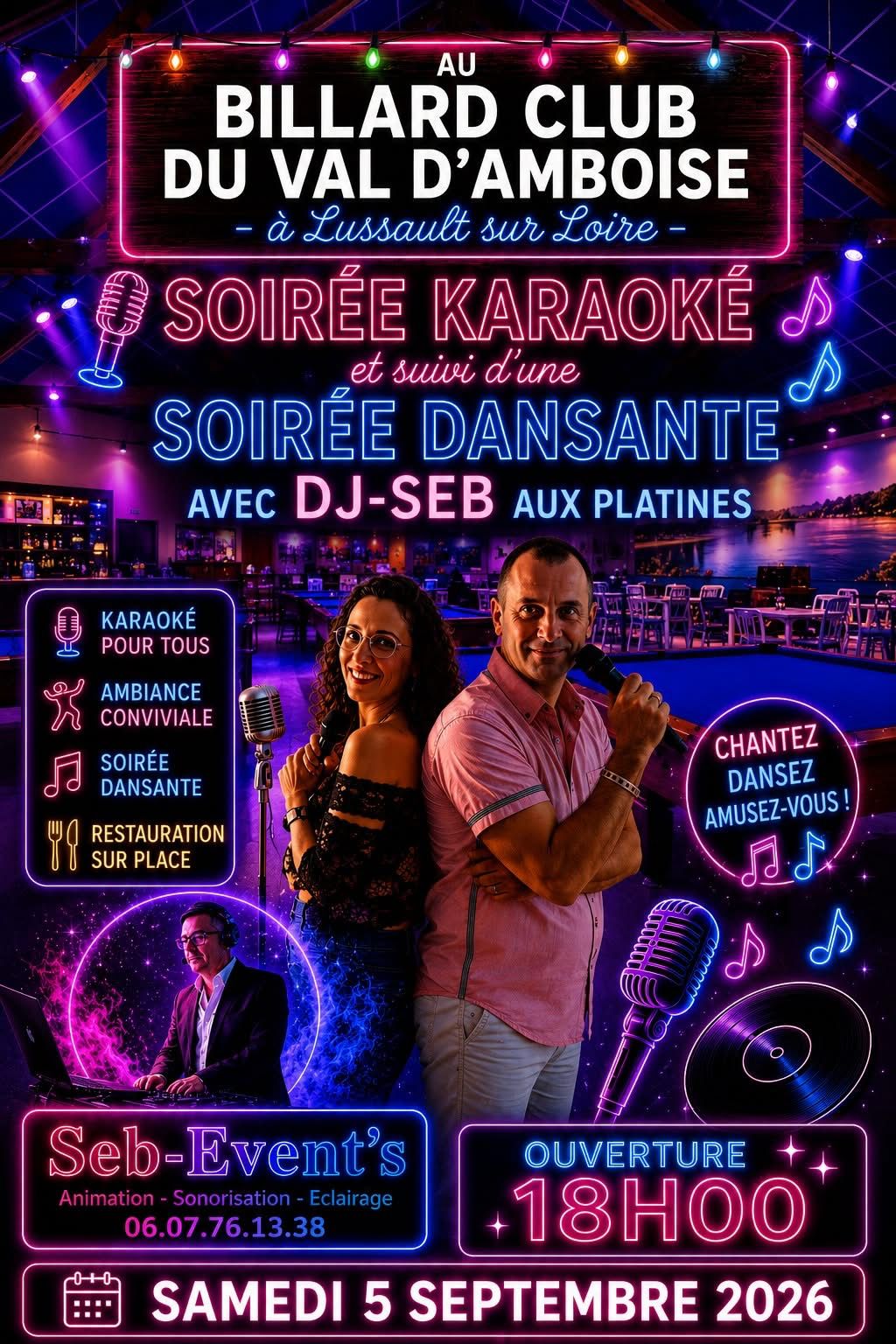 Karaoké et soirée dansante